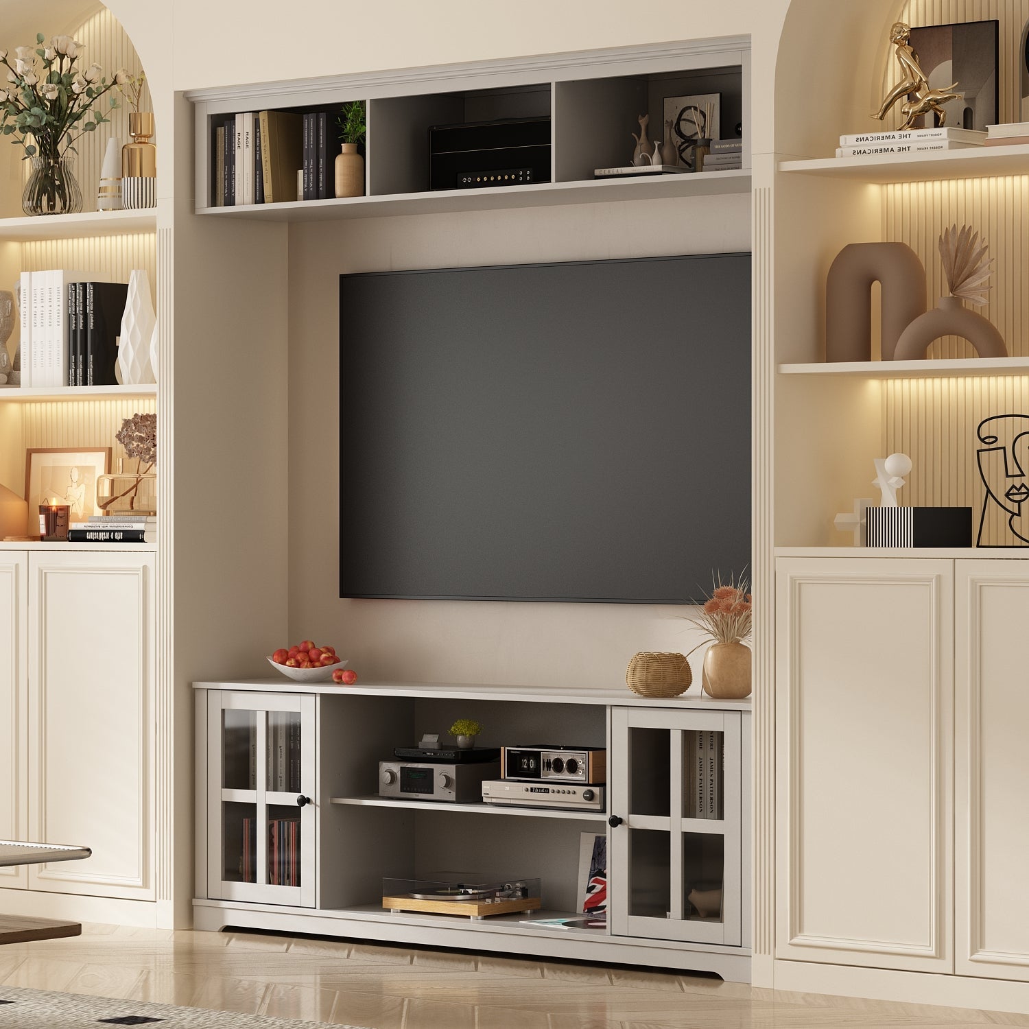 TV Bench Large Entertainment Center