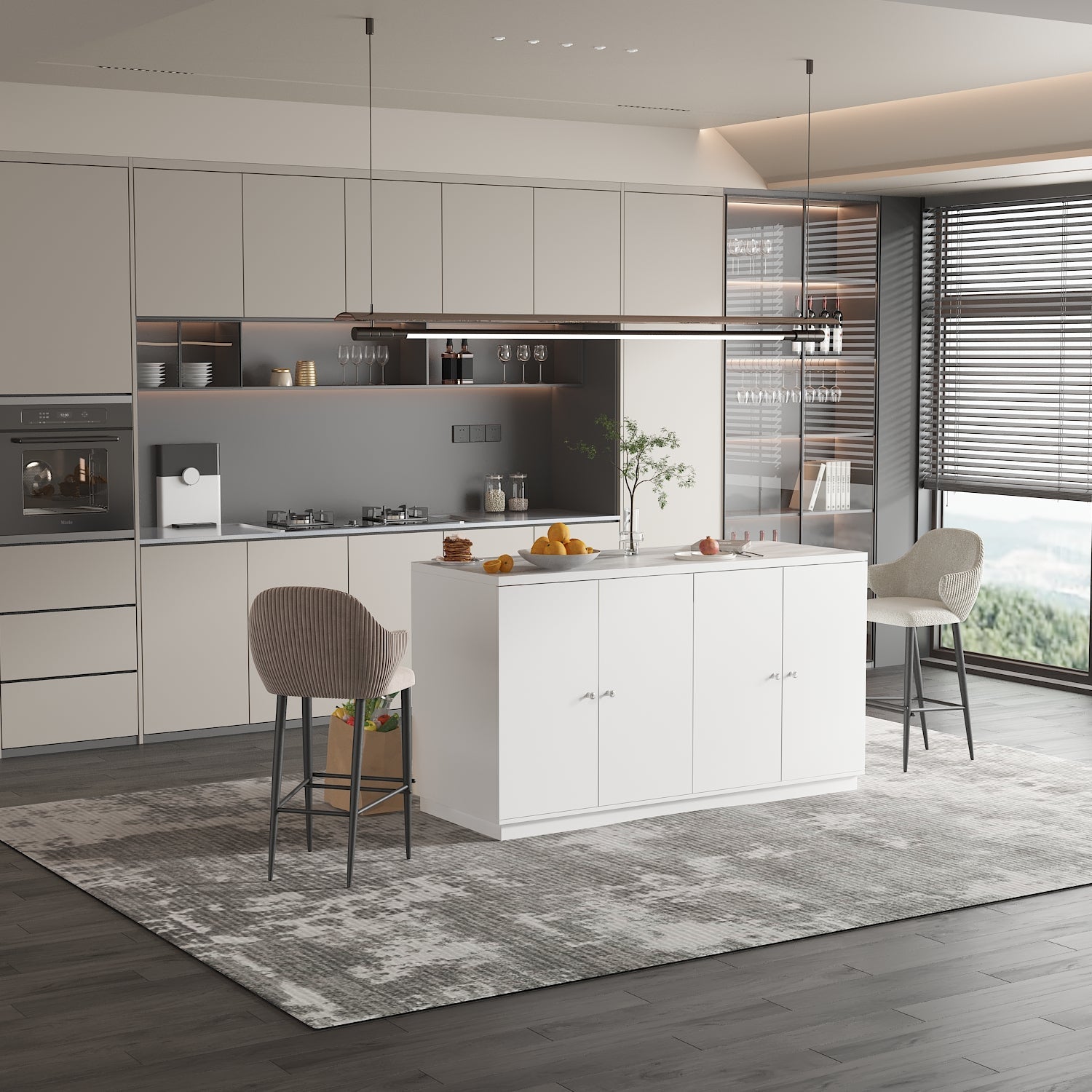 Double Side Kitchen Island