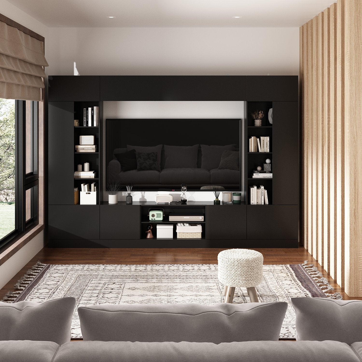 Media Center With Strong Storage