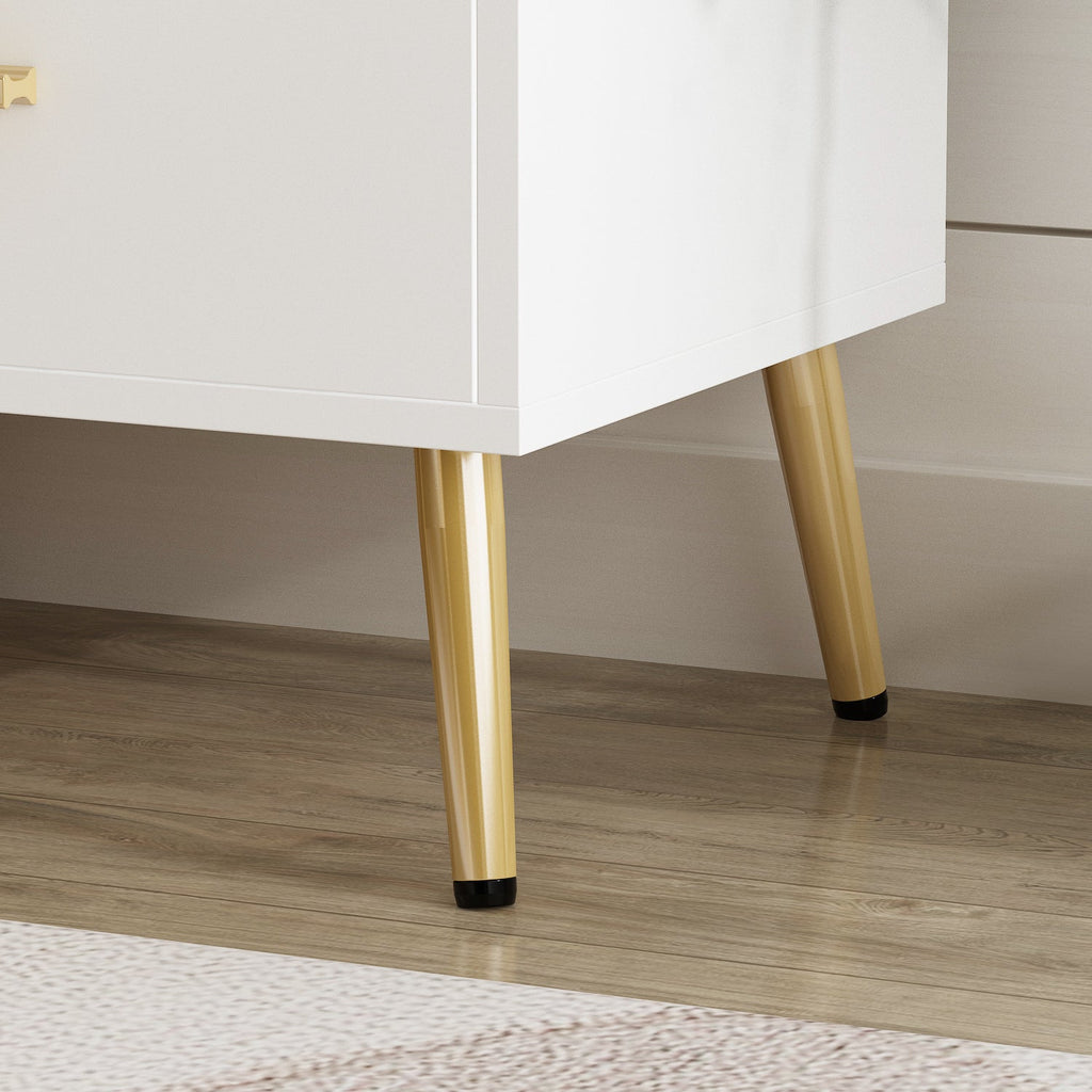 Small Bedside Cabinet 1 Open Shelf and 1 Drawer Storage Table Nightstand