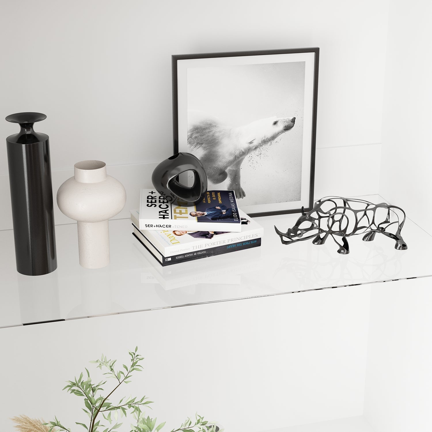 Graceful Display Cabinet With Strong Storage