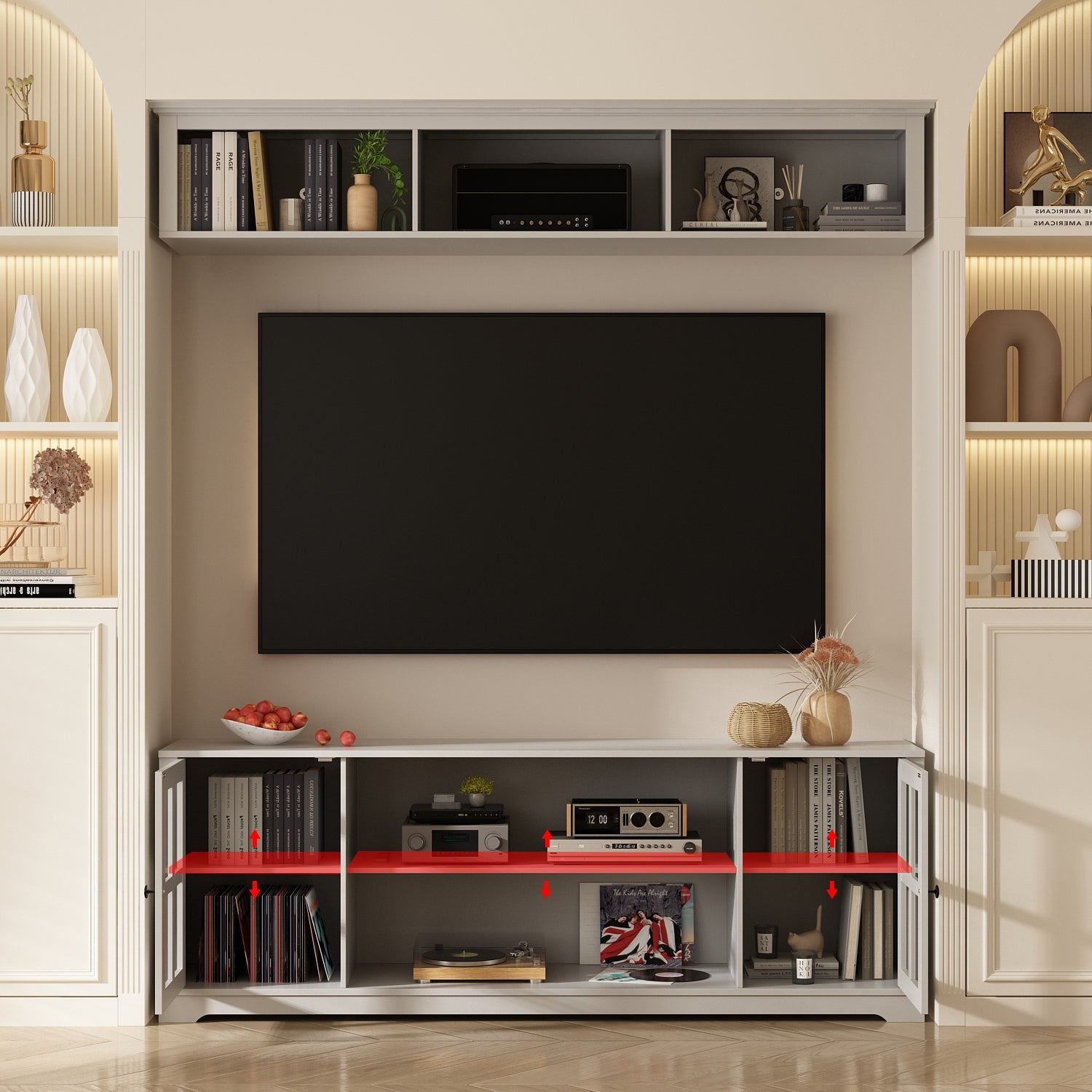 TV Bench Large Entertainment Center