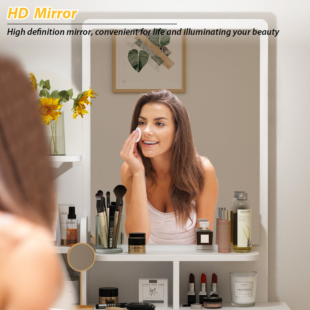 Makeup Vanity Dressing Table Dresser Set with 5 Drawers