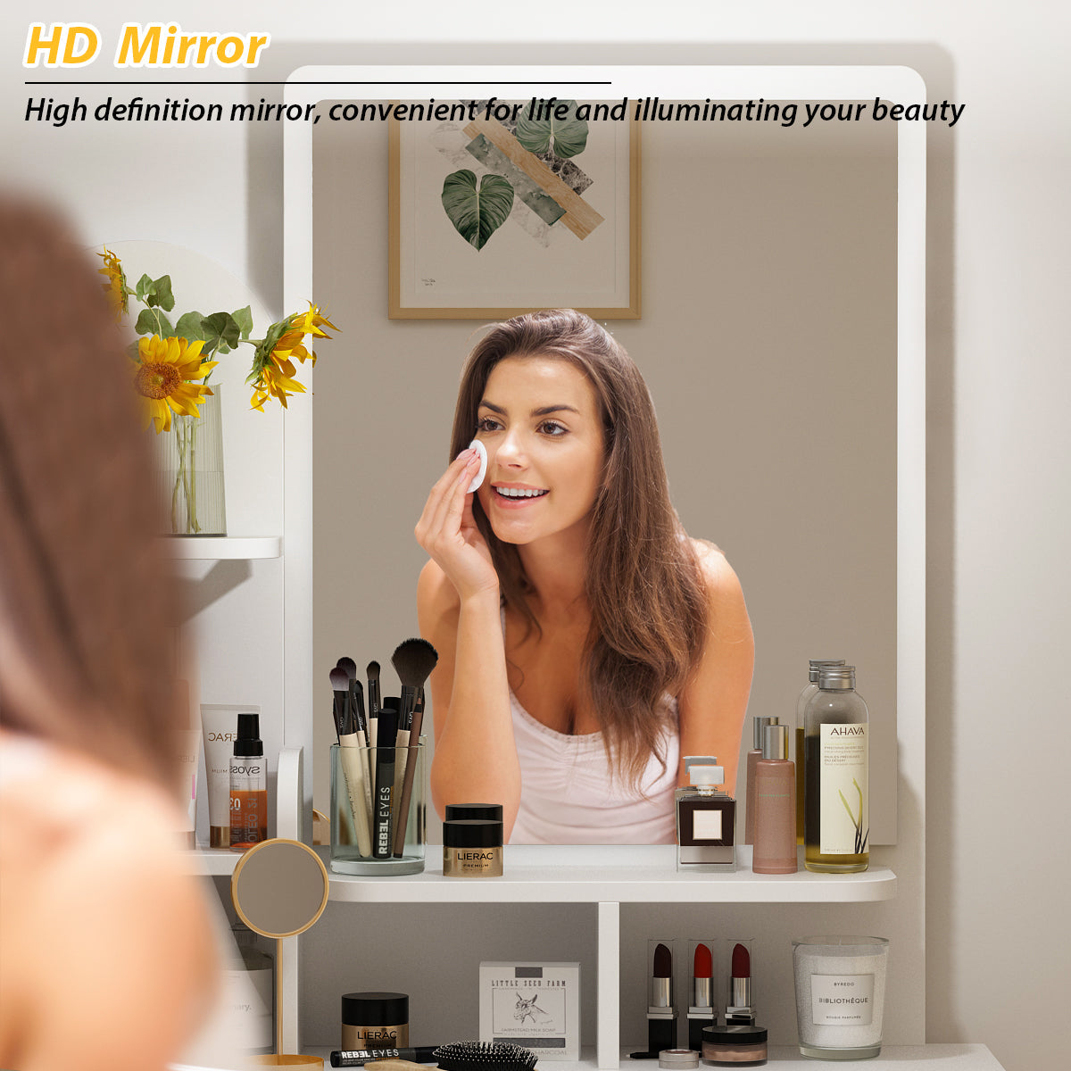 Makeup Vanity Dressing Table Dresser Set with 5 Drawers