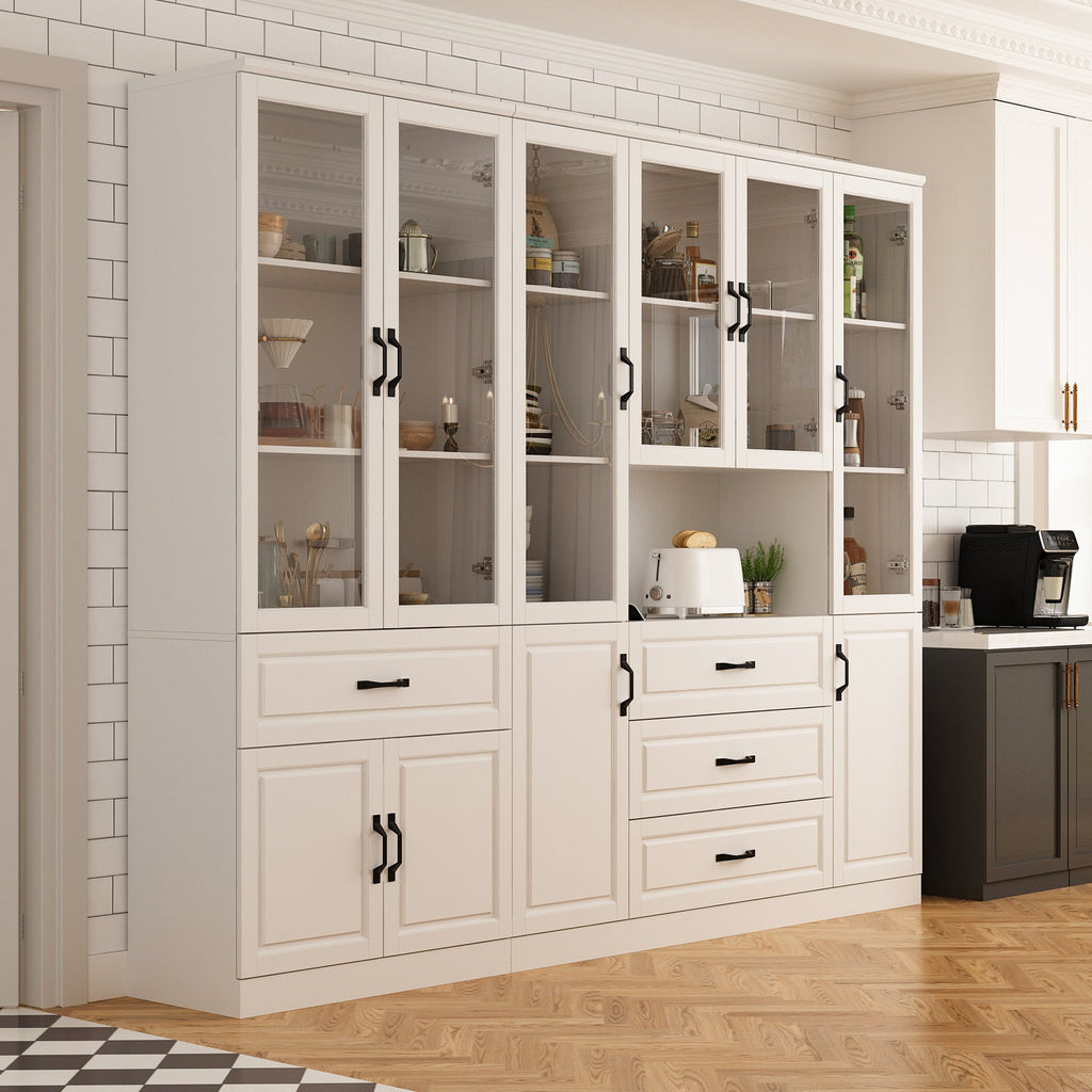 Large Display Cabinet Corner Shelf Storage Organizer Bookshelf in Combination