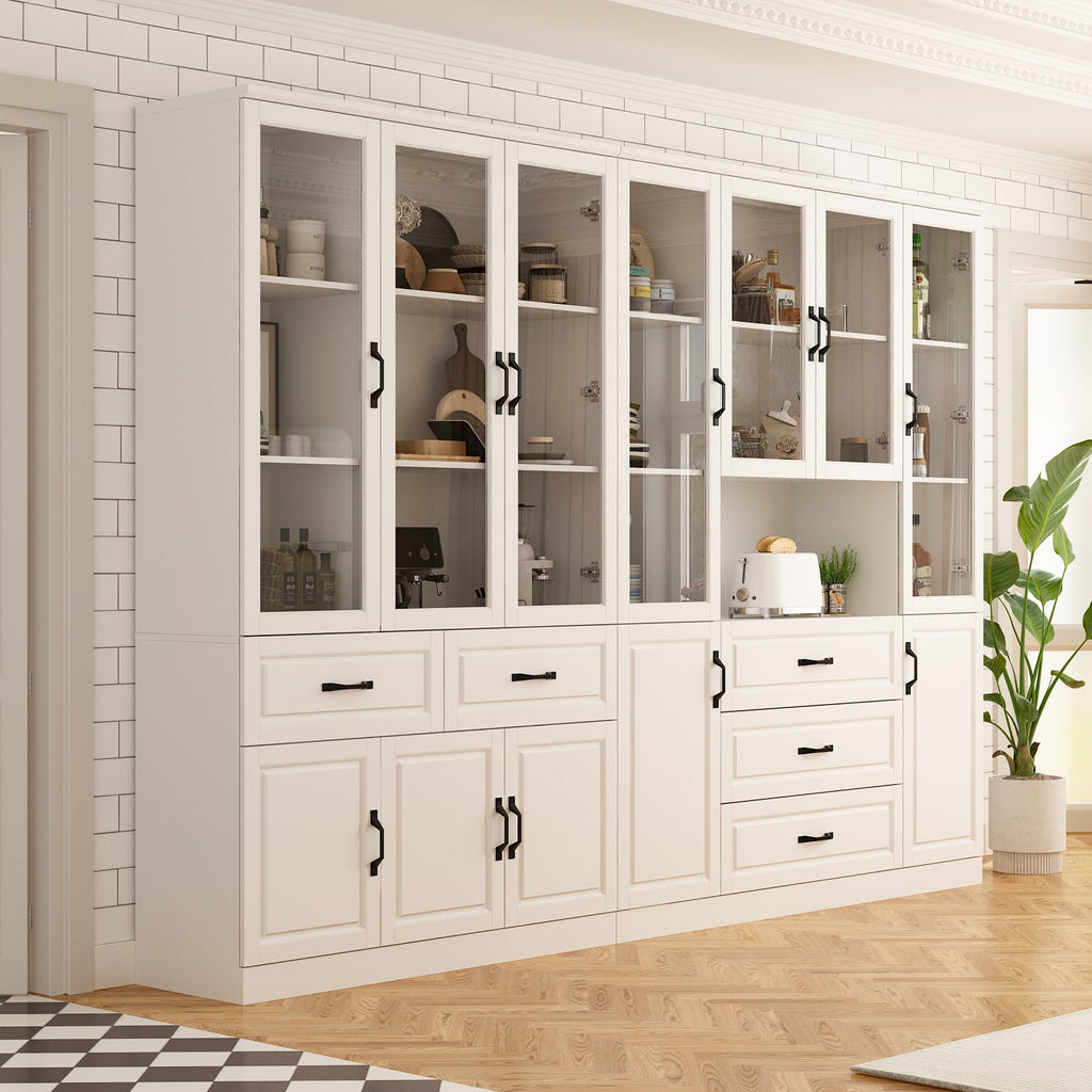 Large Display Cabinet Corner Shelf Storage Organizer Bookshelf in Combination