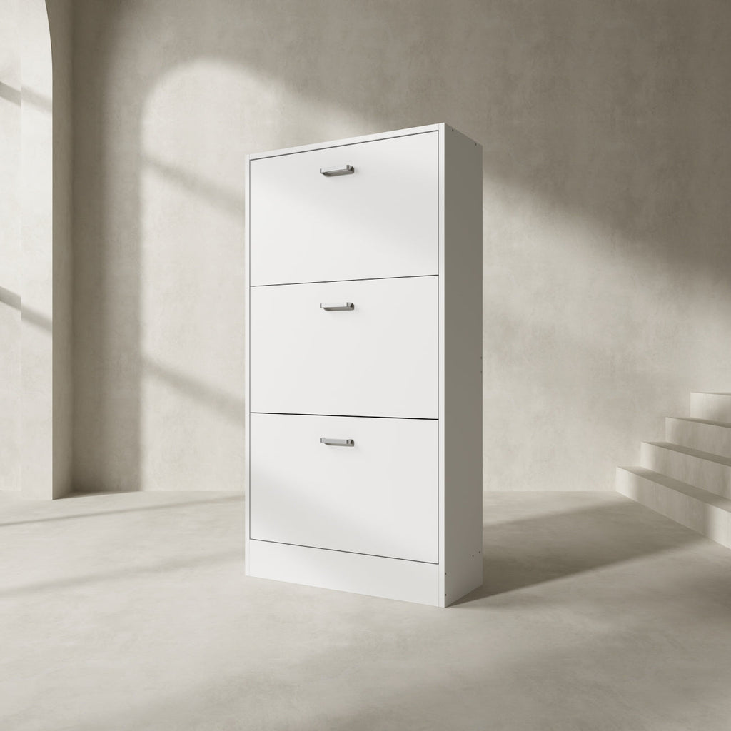 Shoe Cabinet with 3 Flip Drawers for Entryway Freestanding Shoe Rack Storage Organizer