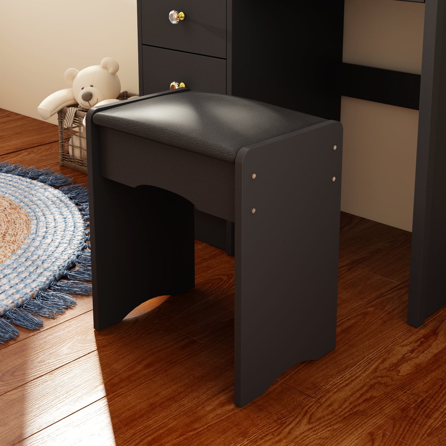 Makeup Vanity Dressing Table Dresser Set with 5 Drawers