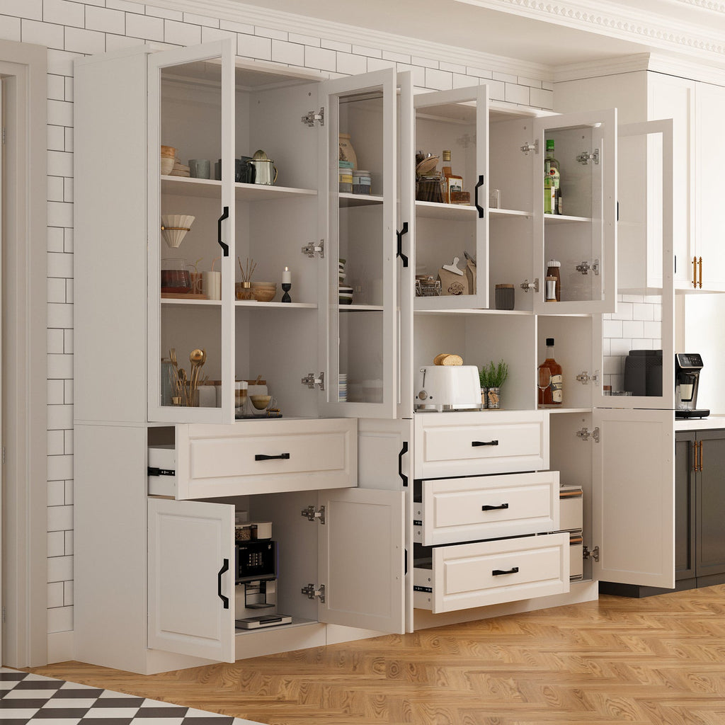Large Display Cabinet Corner Shelf Storage Organizer Bookshelf in Combination
