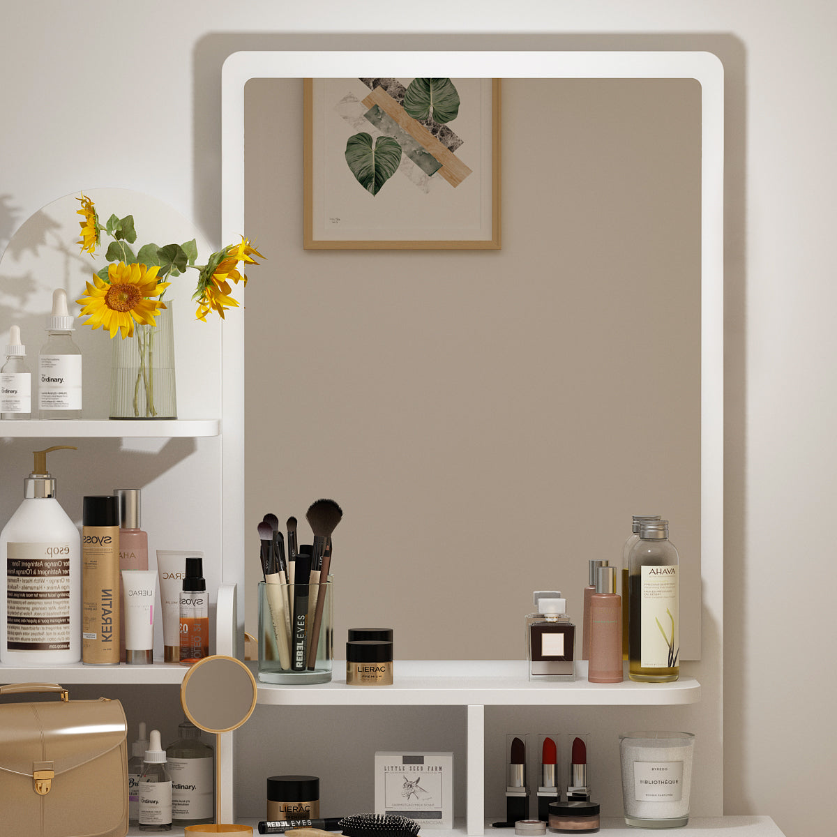 Makeup Vanity Dressing Table Dresser Set with 5 Drawers