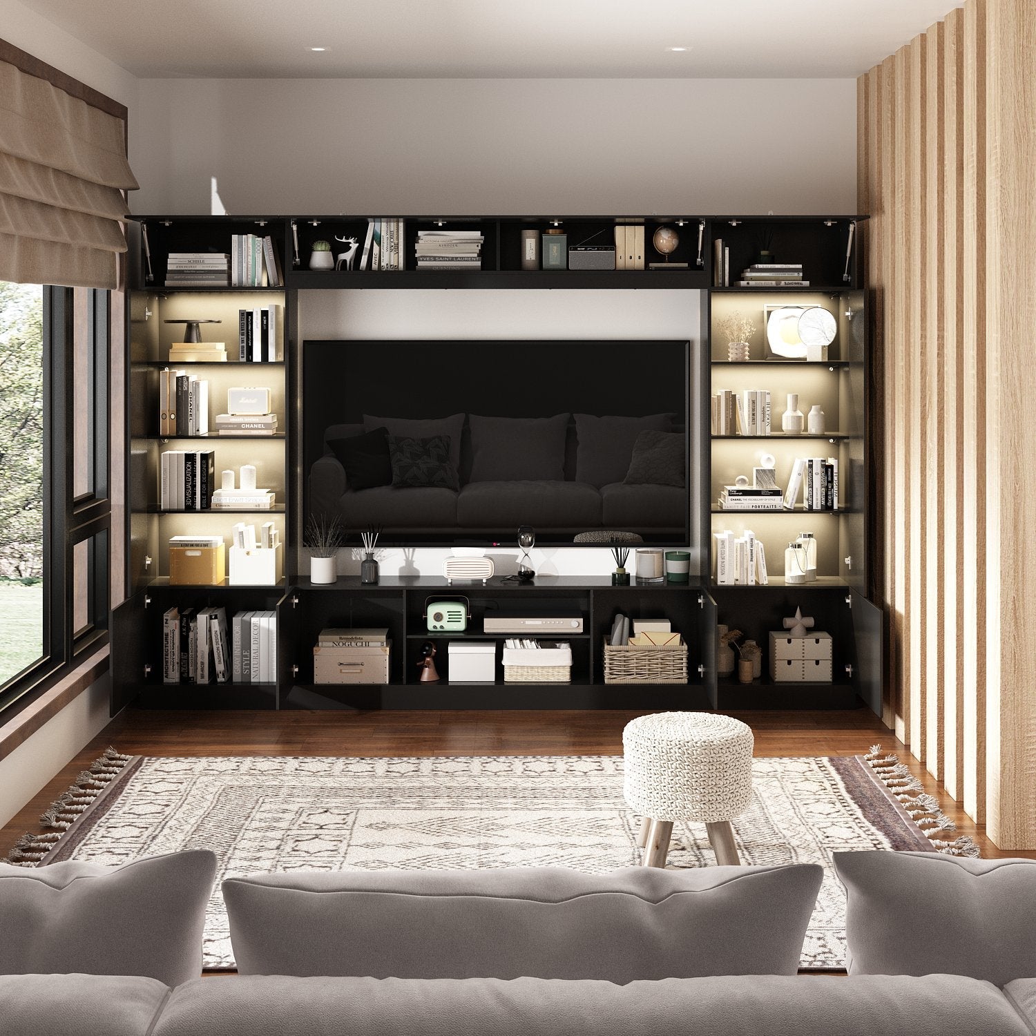 Media Center With Strong Storage