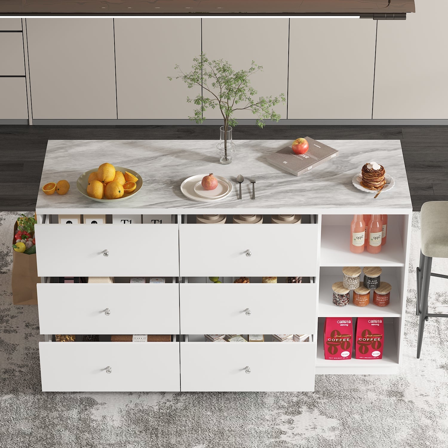 Double Side Kitchen Island