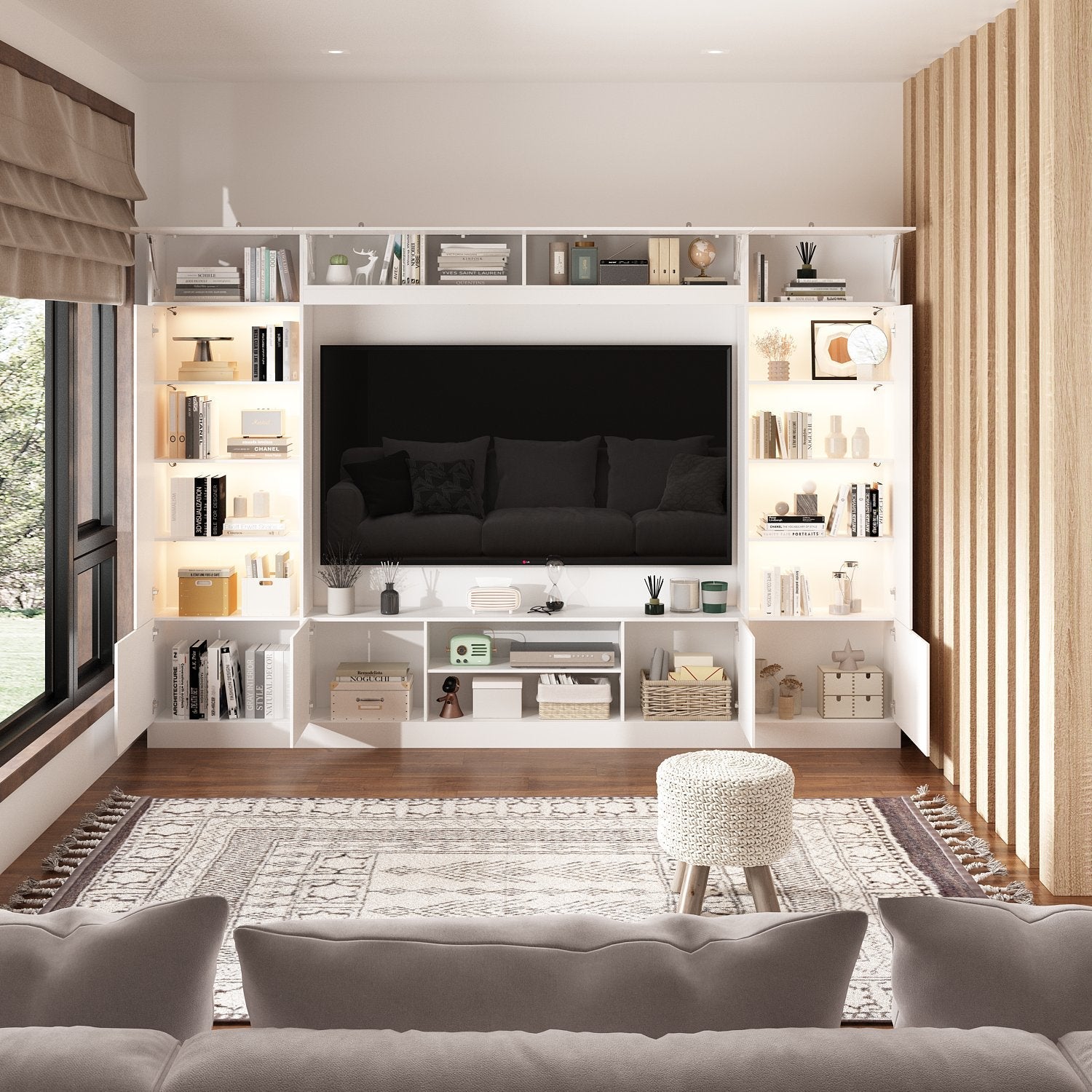 Media Center With Strong Storage