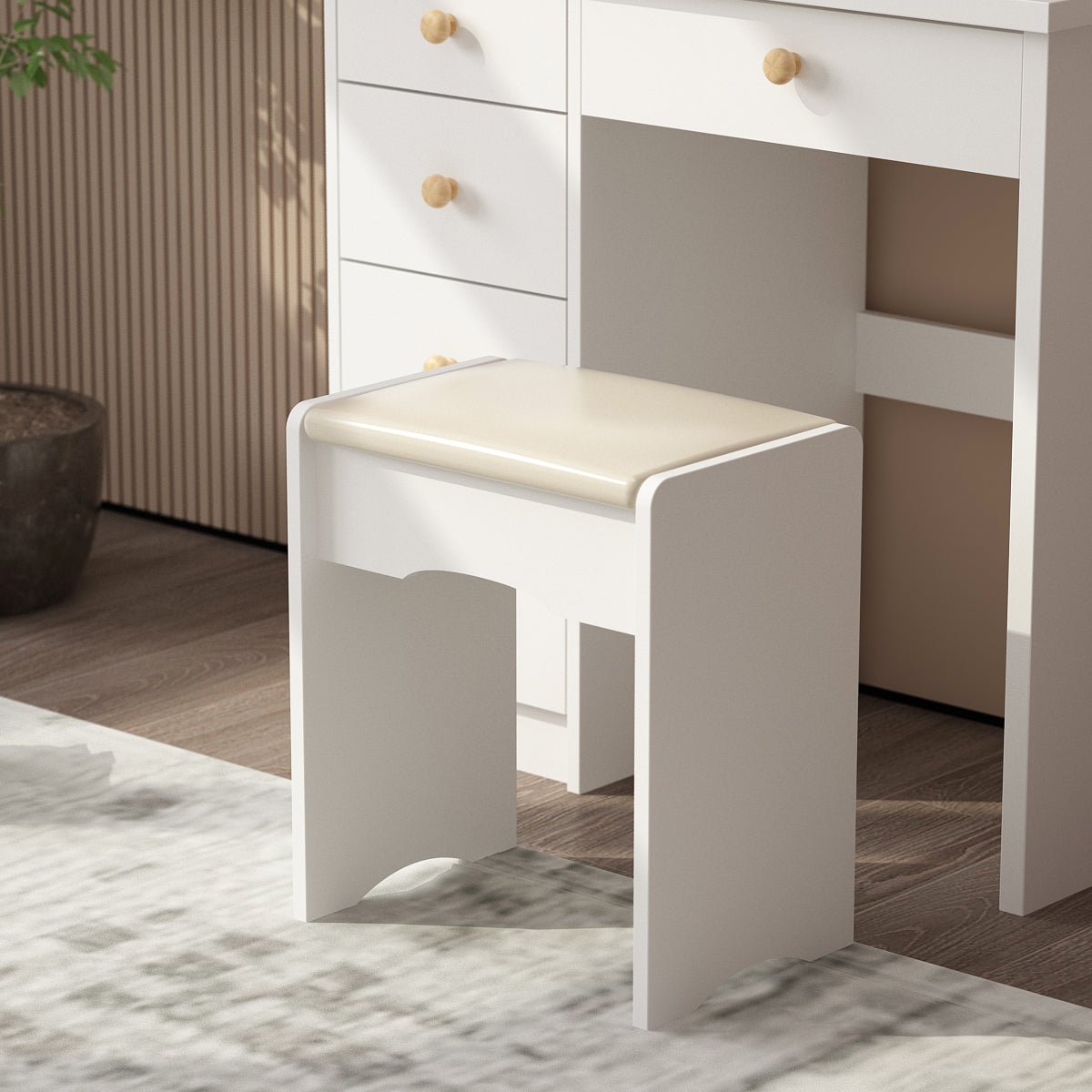 Makeup Vanity Dressing Table Dresser Set with 5 Drawers