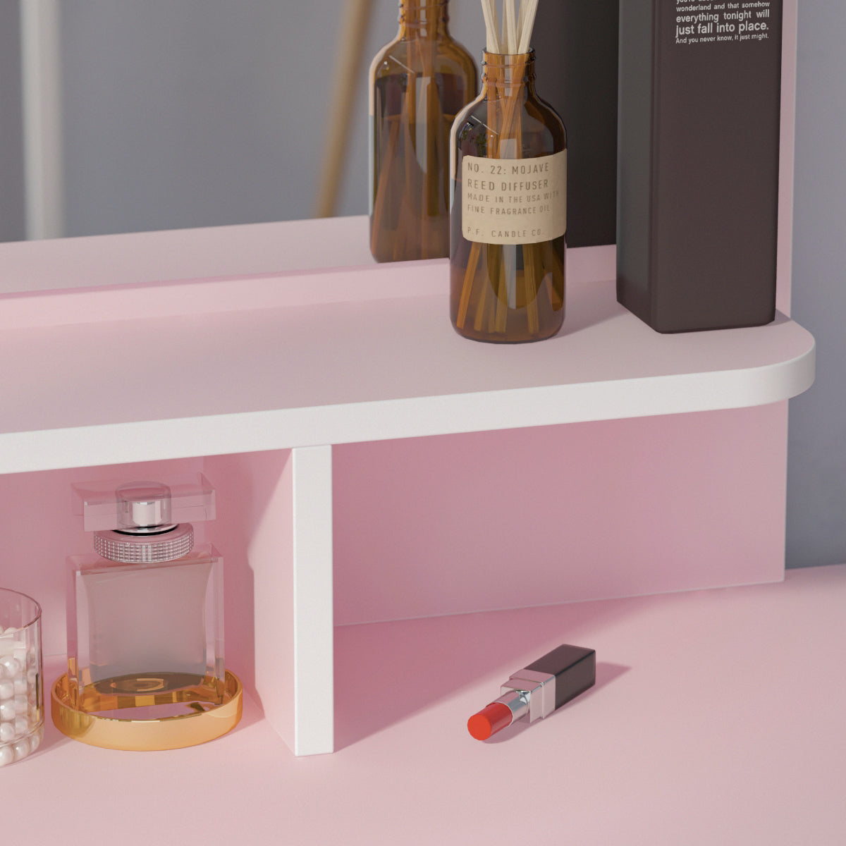 Makeup Vanity Dressing Table Dresser Set with 5 Drawers