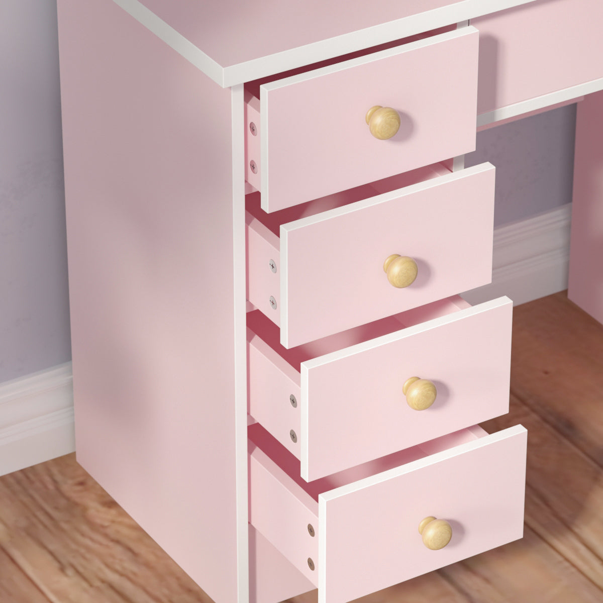 Makeup Vanity Dressing Table Dresser Set with 5 Drawers