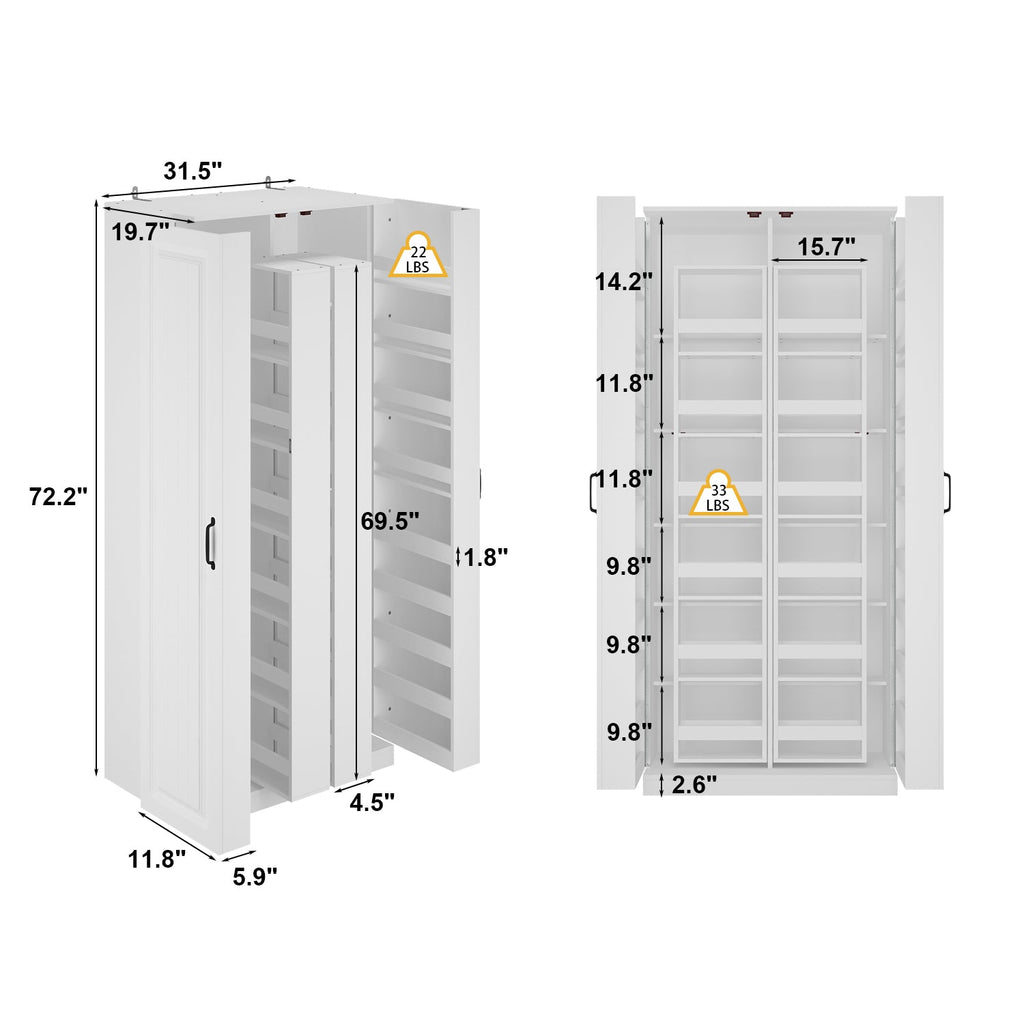 72.2'' Kitchen Pantry