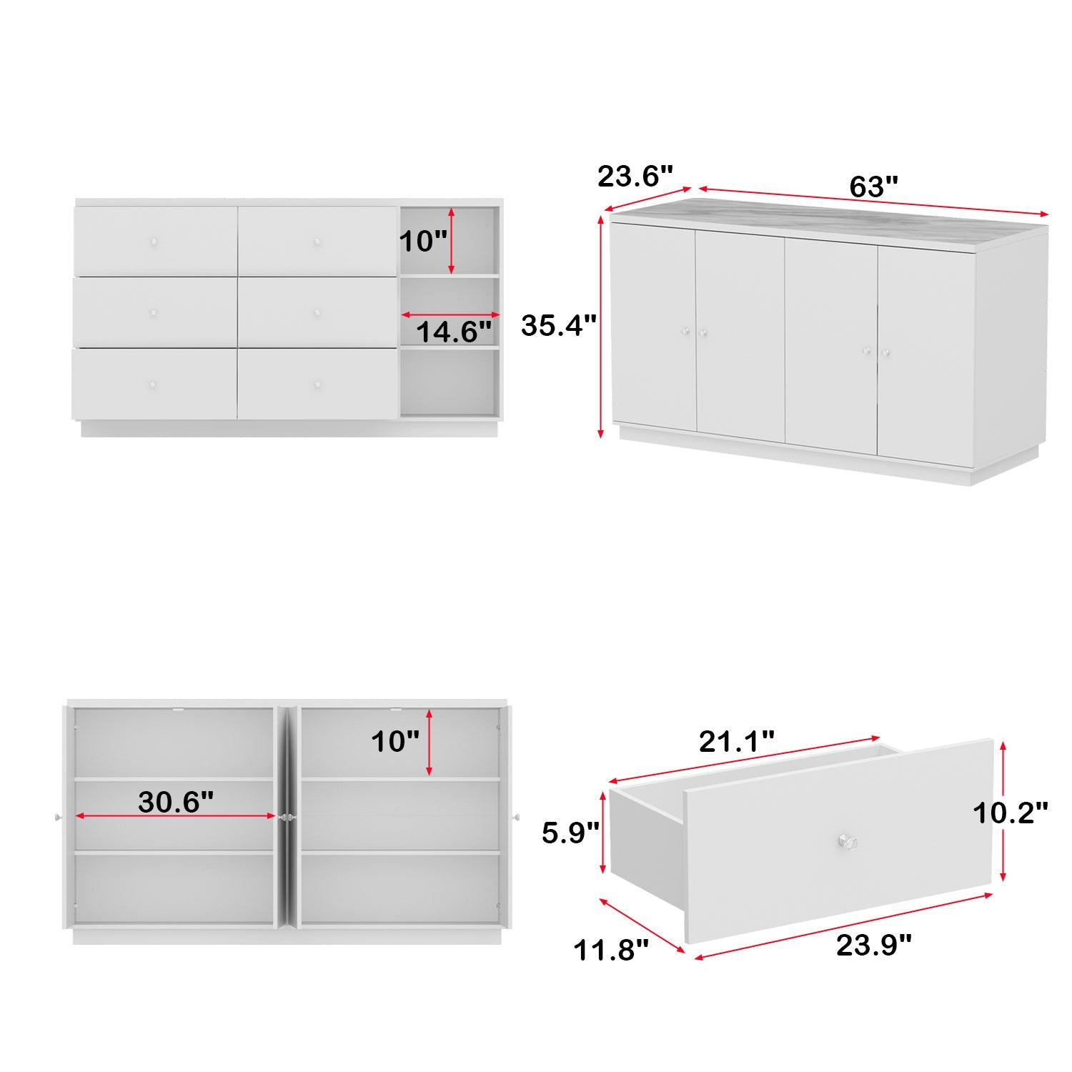 Double Side Kitchen Island